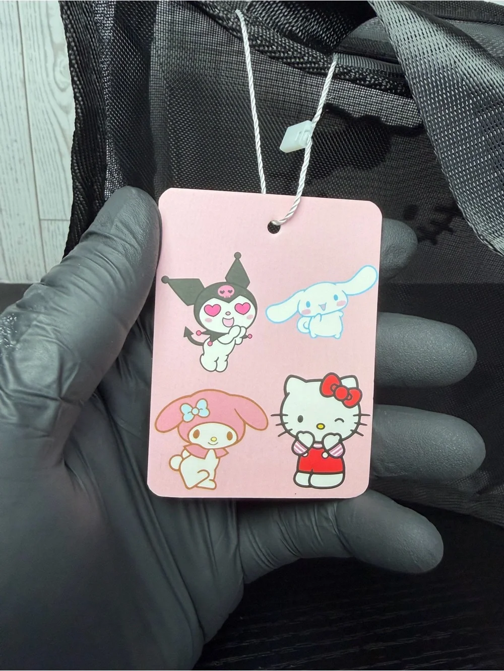 Hello Kitty Mesh Bag Filled With 4 Hello Kitty Plush Keychains 1 Bag 4 Keychains